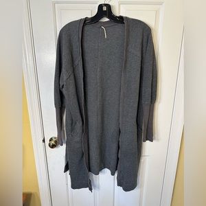 Free People Gray Cardigan Sweater